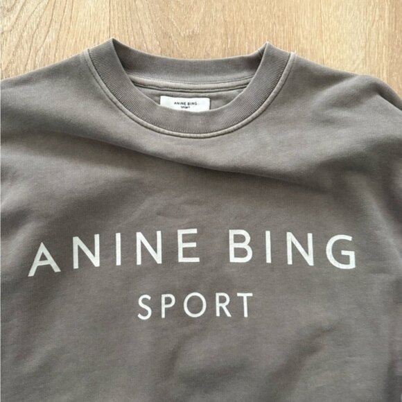 Anine Bing Sport Evan Sweatshirt Medium Excellent Condition Worn Twice - Picture 2 of 6